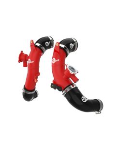 aFe 23-24 Toyota Sequoia V6-3.4L Hybrid BladeRunner 2.5in Aluminum Hot Charge Pipe - Red - 46-20718-R