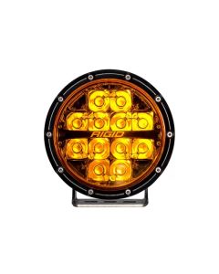 Rigid Industries 360-Series 6in SAE Fog w/ Amber PRO Lens - White (Pair)- RIGI-36210