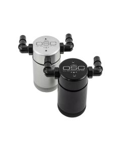 J&L 05-10 Ford Mustang GT/Bullitt/Saleen Passenger Side Oil Separator 3.0 - Black Anodized - 3013P-B