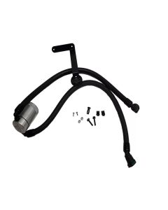 J&L 2011-2025 Ford F-150 2.7L/3.5L/5.0L Passenger Side Oil Separator 3.0 - Clear Anodized - 3016P-C