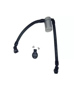J&L 05-10 Ford F-150 5.4L Driver Side Oil Separator 3.0 - Clear Anodized - 3033D-C