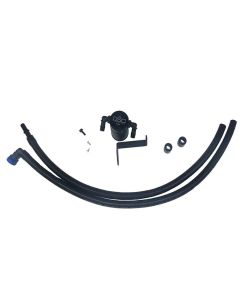 J&L 2019-2024 Ford Ranger 2.3L Driver Side Oil Separator 3.0 - Blk Anodized - 3037D-B