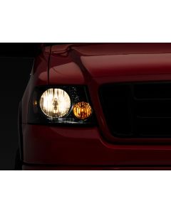 Raxiom 04-08 Ford F-150 Axial Series OEM Style Replacement Headlights- Chrome Housing- Smoked Lens - T551342