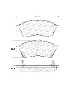 StopTech Street Brake Pads Front with Shims and Hardware Toyota Front- 308.05621