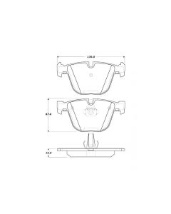 StopTech Street Touring 06-09 BMW M5 E60 / 07-09 M6 E63/E63 Rear Brake Pads - 308.09190