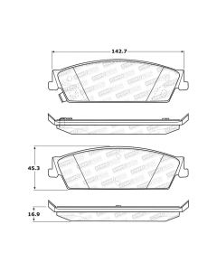 StopTech Street Brake Pads with Shims/Hardware Rear- STOP-308.11940
