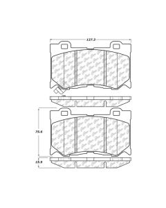 StopTech Street Brake Pads with Shims/Hardware Front- STOP-308.13460