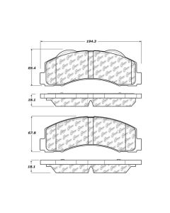 StopTech Street Brake Pads with Shims/Hardware Front- STOP-308.14140