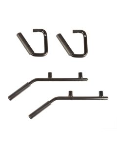 Rugged Ridge Steel Grab Handles F/R Kit Black 07-18 Jeep Wrangler JK/JKU - 13505.40