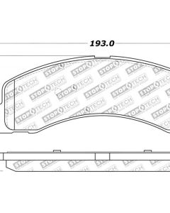 StopTech Sport Brake Pads with Shims/Hardware Ford Front- STOP-309.07560