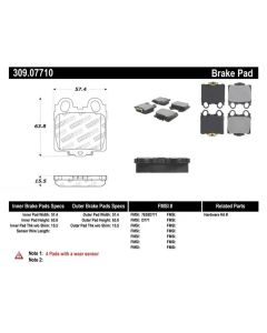 High-Performance StopTech Rear Brake Pads for Lexus