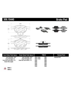 High-Performance StopTech Front Brake Pads - STOP-309.10440