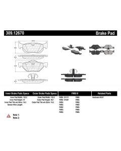 High-Performance StopTech Rear Brake Pads for BMW