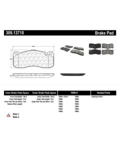 StopTech Sport Brake Pads with Shims/Hardware Front- STOP-309.13710
