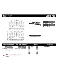 High-Performance StopTech Brake Pads for Nissan GTR