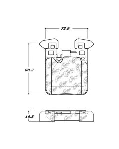 StopTech Street Performance Brake Pads BMW F22 M235i/F30 335i/F32 435i - Rear - 309.16560