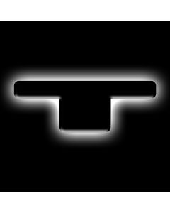 ORACLE Lighting Universal Illuminated LED Letter Badges - Matte Blk Surface Finish - T - 3141-T-001