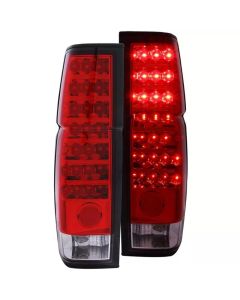 ANZO 1986-1997 Nissan Hardbody LED Taillights Red/Clear - 311034