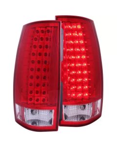 ANZO 2007-2014 Chevrolet Suburban LED Taillights Red/Clear G4 - 311140