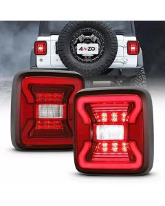 ANZO 18-19 Jeep Wrangler JL LED Taillights Black - 311295