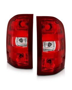 ANZO 2007-2013 Chevy Silverado Taillight Red/Clear Lens (OE Replacement) - 311303