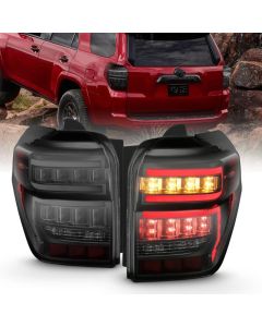 ANZO 2014-2020 Toyota 4Runner T.L Black Housing Smoke Lens Red Light Bar W/Sequential - 311312