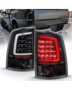 ANZO 2009-2018 Dodge Ram 1500 LED Taillight Plank Style Black w/Clear Lens - 311318