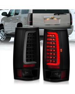 ANZO 2007-2014 Chevy Tahoe LED Taillight Plank Style Black w/Smoke Lens - 311322