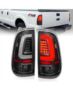 ANZO 2008-2016 Ford F-250 LED Taillights Black Housing Clear Lens (Pair) - 311356