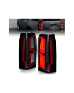 Anzo USA LED Tail Lights w/ Light Bar Black Housing Smoke Lens Chevrolet Tahoe|Suburban 2015-2020- A