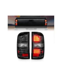 ANZO 2014-2018 GMC Sierra LED Tail Lights Black Housing Clear Lens - 311397