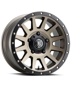 ICON Compression 17x8.5 5x150 25mm Offset 5.75in BS 110.1mm Bore Bronze Wheel - 2017855557BR