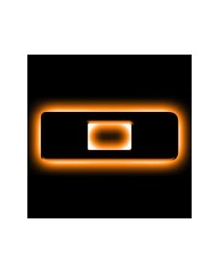 ORACLE Lighting Universal Illuminated LED Letter Badges - Matte Blk Surface Finish - D SEE WARRANTY - 3141-D-005