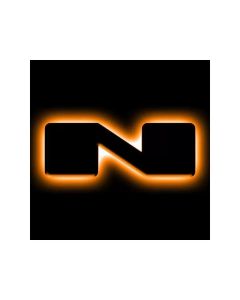 ORACLE Lighting Universal Illuminated LED Letter Badges - Matte Blk Surface Finish - N SEE WARRANTY - 3141-N-005