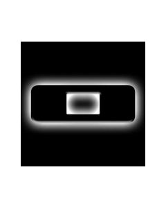 ORACLE Lighting Universal Illuminated LED Letter Badges - Matte Blk Surface Finish - O SEE WARRANTY - 3141-O-001