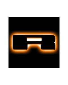 ORACLE Lighting Universal Illuminated LED Letter Badges - Matte Blk Surface Finish - R SEE WARRANTY - 3141-R-005