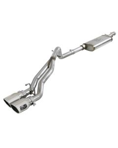 aFe Rebel Series 2.5in SS Cat-Back Exhaust w/ Polished Tip 07-18 Jeep Wrangler (JK) V6 3.6/3.8L 4dr - 49-48054-P
