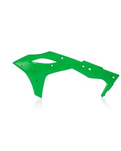 Cycra 17-20 Kawasaki KX250F Powerflow Radiator Shrouds - OEM Green - 1CYC-1868-72
