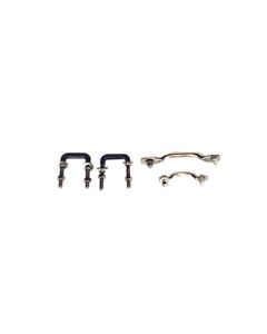 Rugged Ridge 55-95 Jeep CJ / Jeep Wrangler Stainless Steel Windshield Tie Down Kit - 11104.02