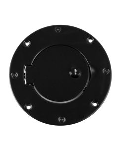 Rugged Ridge 97-06 Jeep Wrangler TJ Black Locking Gas Cap Door - 11229.04