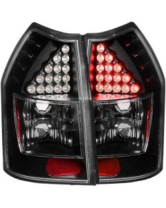 ANZO 2005-2008 Dodge Magnum LED Taillights Black - 321017