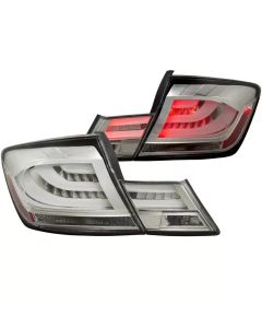 ANZO 2013-2015 Honda Civic (excludes hybrid) LED Taillights Chrome - 321325