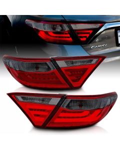 ANZO 2015-2016 Toyota Camry LED Taillights Smoke - 321336