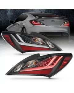 ANZO 10-13 Hyundai Genesis 2DR LED Taillights Smoke - 321347