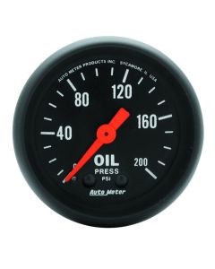 Autometer Z Series 52mm 0-200 PSI Mechanical Oil Pressure Gauge - 2605