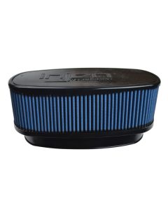 Injen NanoWeb Dry Air Filter 8.7x3.9in Oval ID / 10.4x5.6in OD / 4.2in Height / 10.1x4.7in Top - X-1131-BB