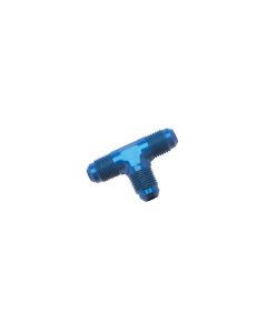 Russell Performance -16 AN NPT Flare Tee Fitting (Blue) - 660110