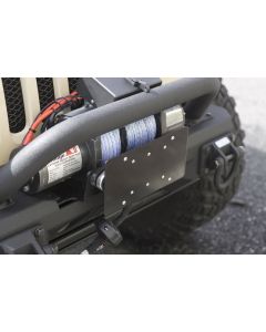 Rugged Ridge Front Hawse Fairlead License Plate Mounting Bracket - 11238.07