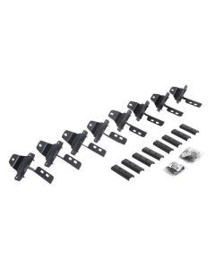 Go Rhino 20-22 Jeep Glatiador JT 4DR Mounting Brackets (V-Series V3/RB10 Slim/RB20 Slim) - Tex. Blk - 6945166
