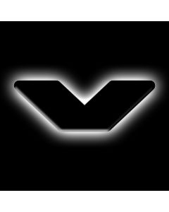 ORACLE Lighting Universal Illuminated LED Letter Badges - Matte Blk Surface Finish - V - 3141-V-001